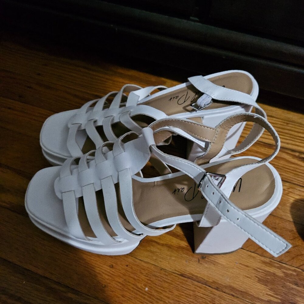 Wild Pair Chunky Heel Sandals size 8.5